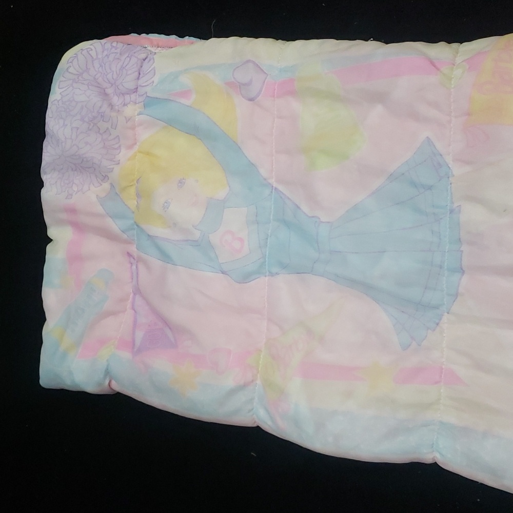Barbie Cheerleader Sleeping Bag Vintage 1999 Pink